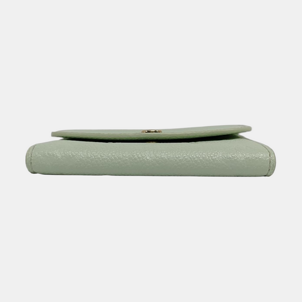 ROSALIE Monogram Calfskin Green Wallet