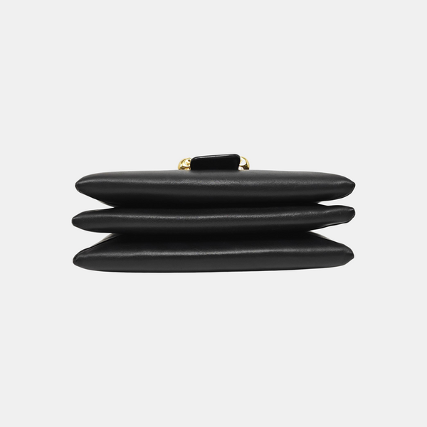 Calfskin Shoulder Bag Black
