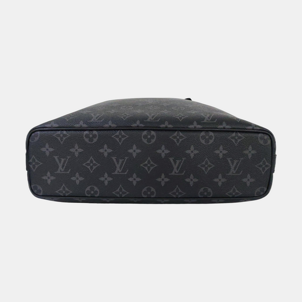 DAVIS Monogram Coated Canvas Black