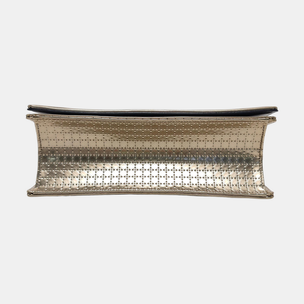 Diorama Medium Cannage Calfskin Gold