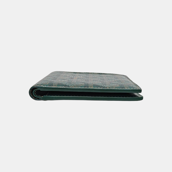 Saint-Marc Coated Canvas Green Wallet