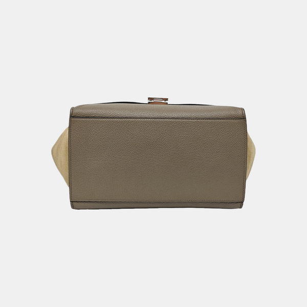 TRAPEZE Small Calfskin Gray