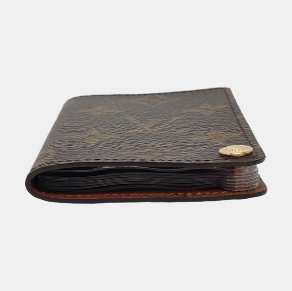 Monogram Coated Canvas Card Holder Brown