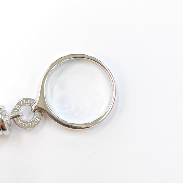 18k White Gold Silver Ring EU 55