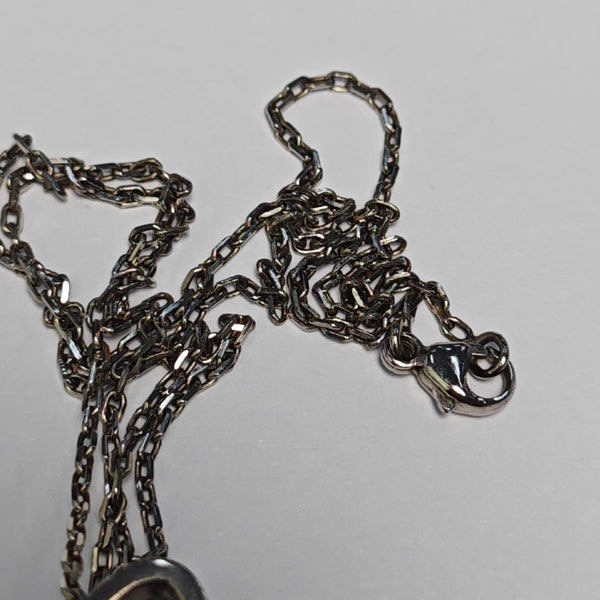 Pop H Metal Silver Necklace