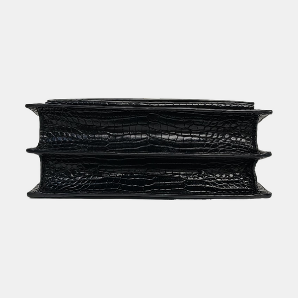 SUNSET Medium Calfskin Black