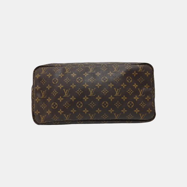 NEVERFULL GM Monogram Coated Canvas Brown