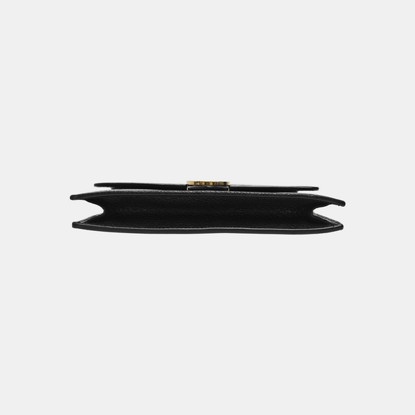 Interlocking G Small Calfskin Black