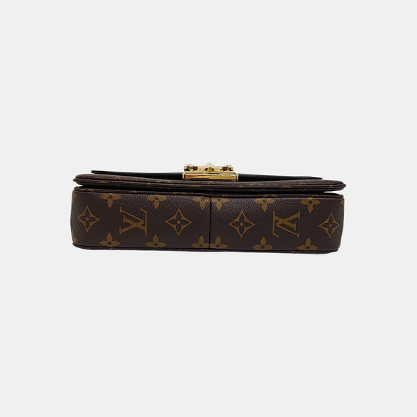 MARCEAU Monogram Coated Canvas Brown