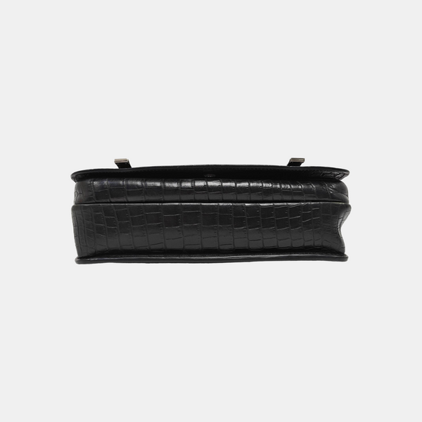 Calfskin Shoulder Bag Black