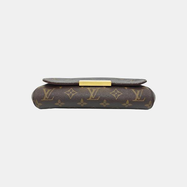 FAVORITE PM Monogram Coated Canvas Brown