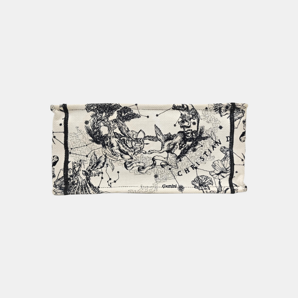 Book Tote Medium Canvas White