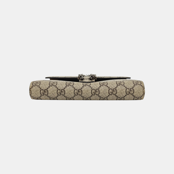 Dionysus Mini Monogram Coated Canvas Beige