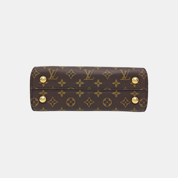 CLUNY PM Monogram Coated Canvas Brown