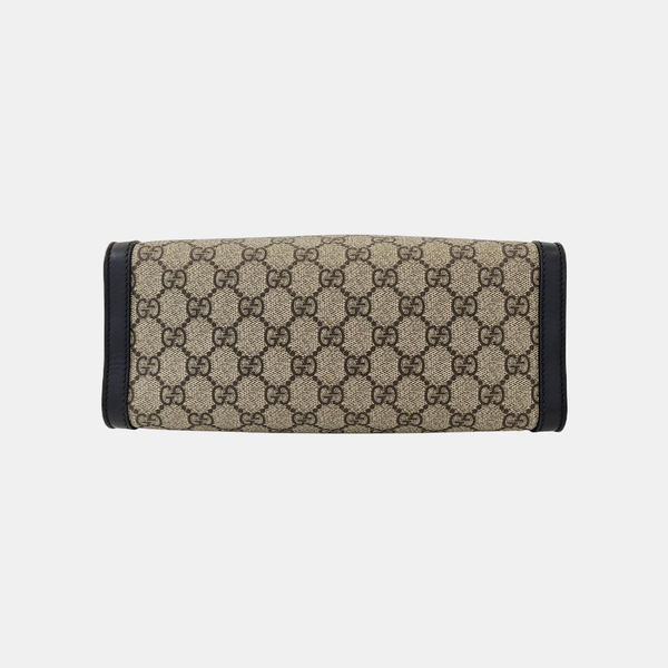 Padlock Small Monogram Coated Canvas Beige