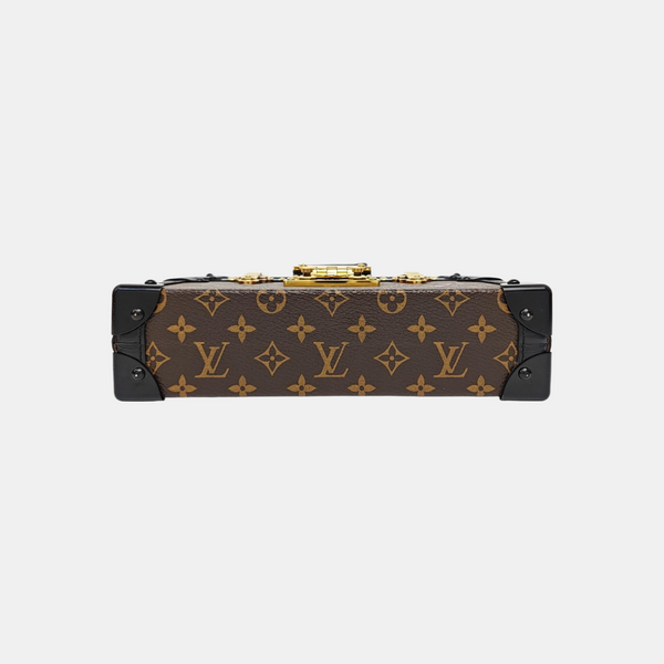 PETITE MALLE Monogram Coated Canvas Brown