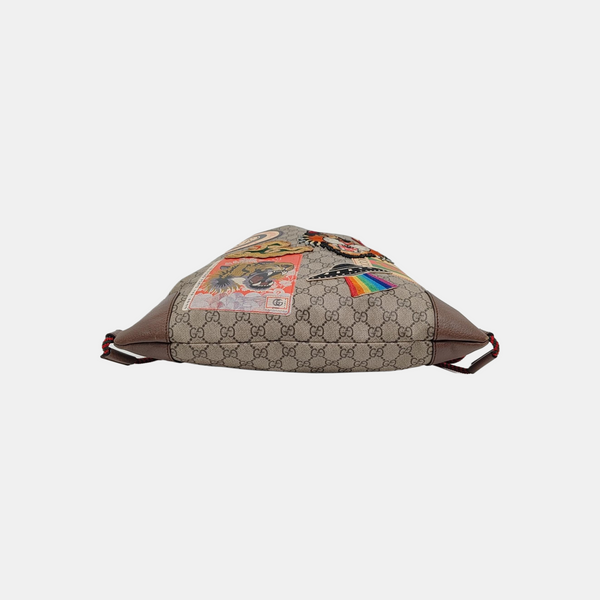 Monogram Coated Canvas Backpack Black