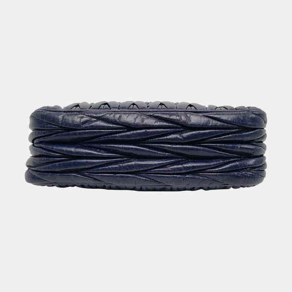 Quilted Lambskin Shoulder Bag Blue