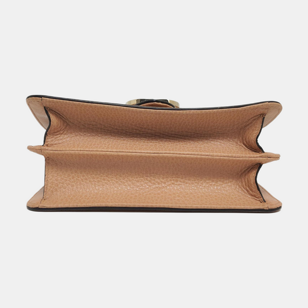 Interlocking G Small Calfskin Beige