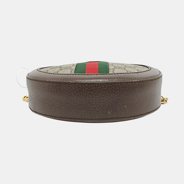Ophidia Mini Monogram Coated Canvas Beige