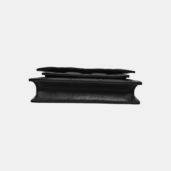 Sharp Quilted Calfskin Black