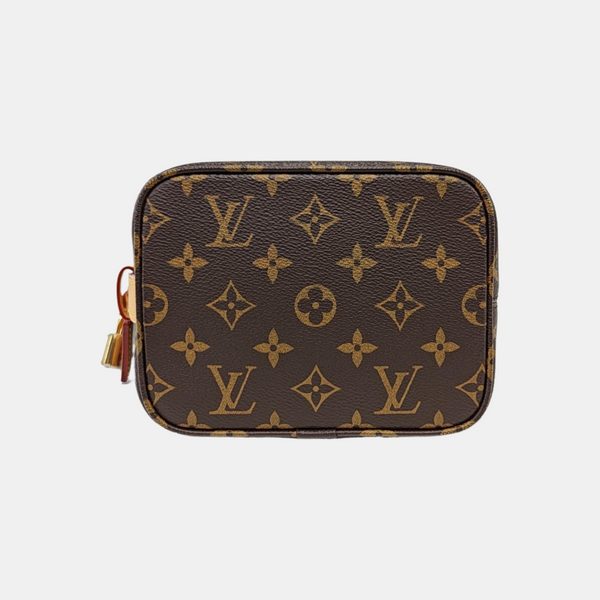 ALL IN BB Monogram Coated Canvas Brown