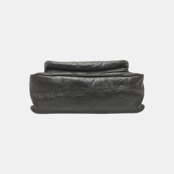 NIKI Medium Chevron Calfskin Gray