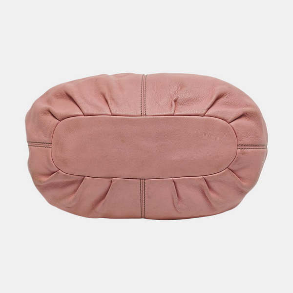 Leather Shoulder Bag Pink