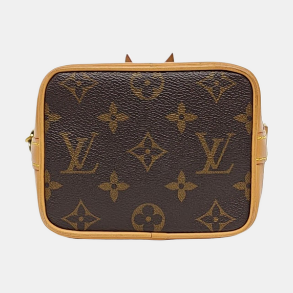NOÉ Nano Monogram Coated Canvas Brown