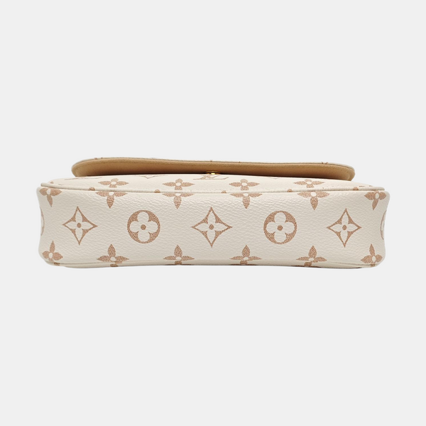 IVY Monogram Coated Canvas White