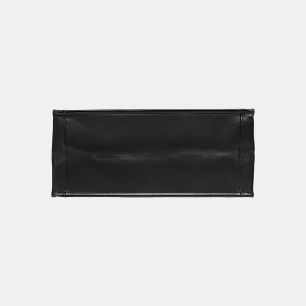 Book Tote Large Cannage Calfskin Black