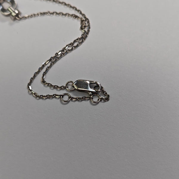 Force 10 18k White Gold Silver Bracelet