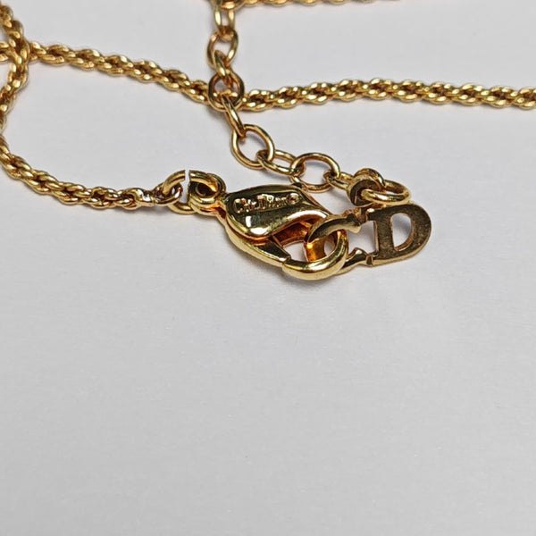 Twist Round Metal Gold Necklace