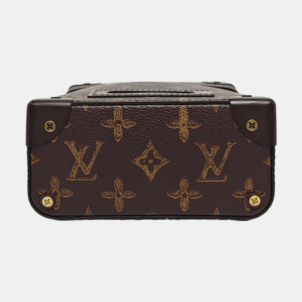 VERTICAL BOX TRUNK Monogram Coated Canvas Brown