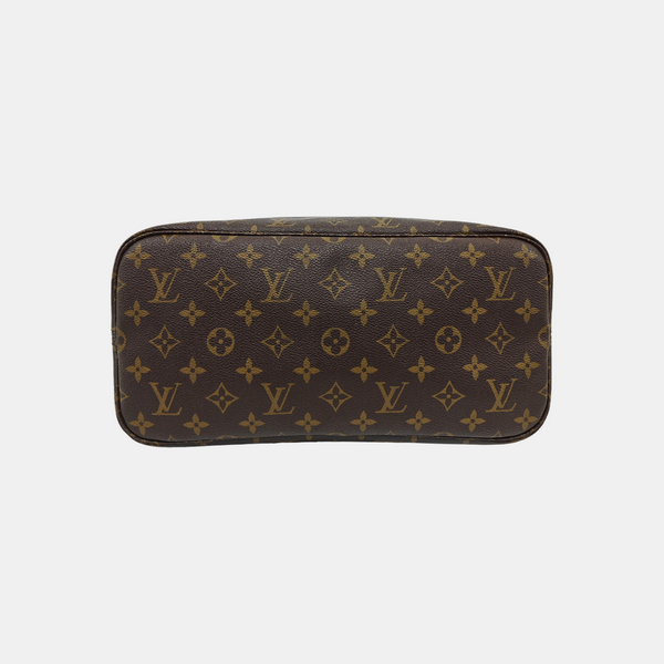 NEVERFULL MM Monogram Coated Canvas Brown