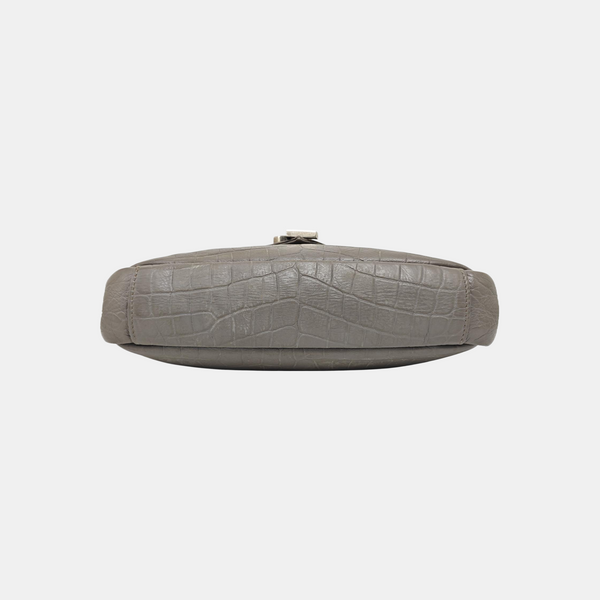 COLLEGE Medium Calfskin Gray