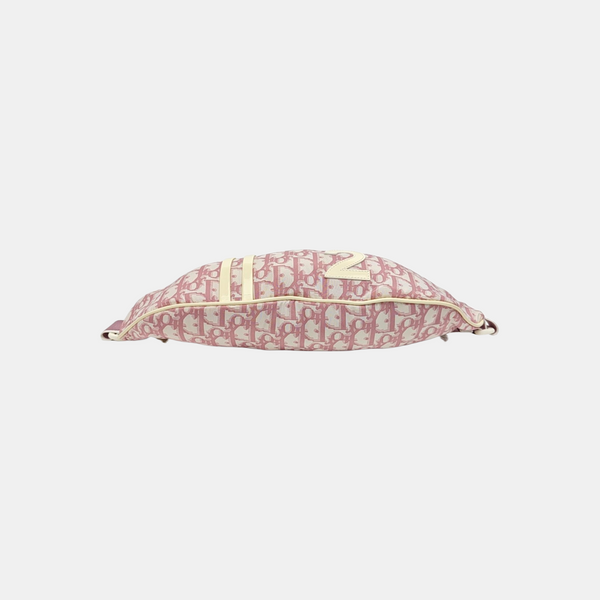 Oblique Fabric Belt Bag Pink