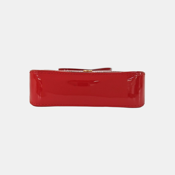 SAC LUCIE Mini Monogram Patent Leather Red