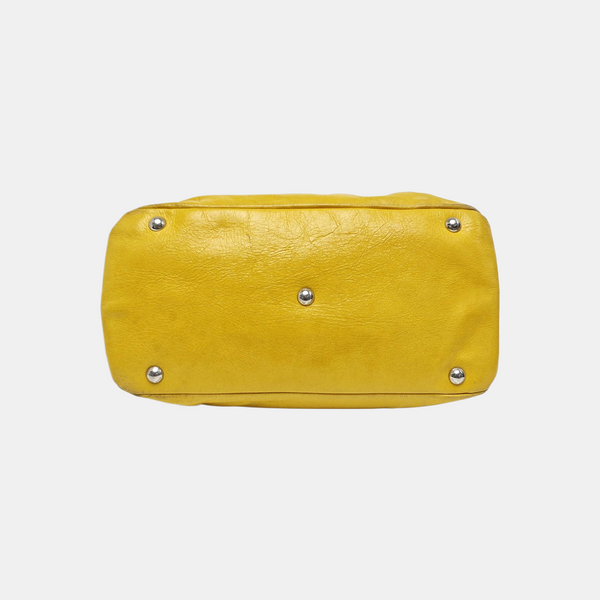 Calfskin Tote Bag Yellow