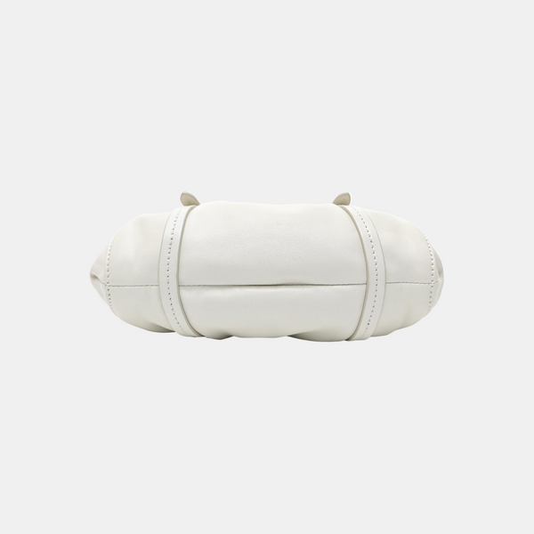 Lambskin Top Handle Bag White