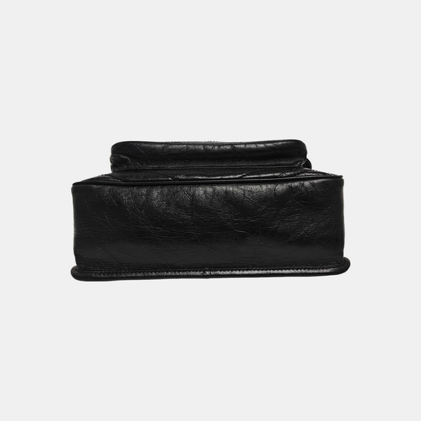 NIKI Medium Chevron Calfskin Black