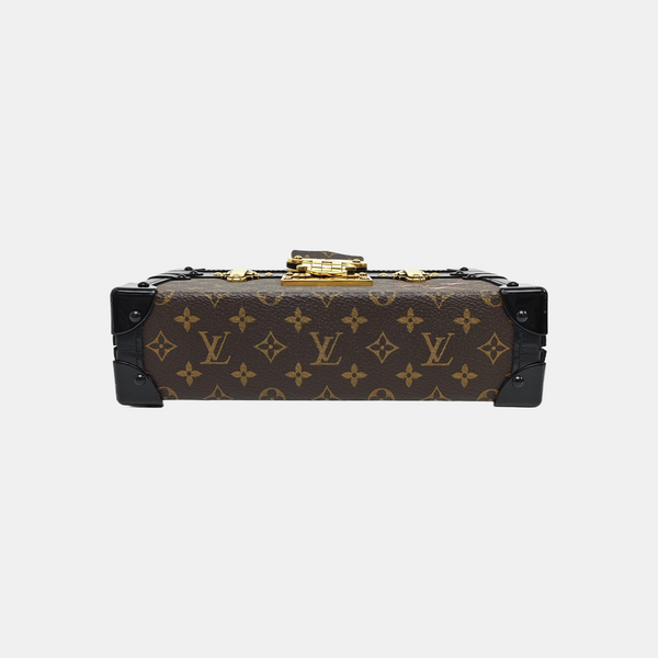 PETITE MALLE Monogram Coated Canvas Brown