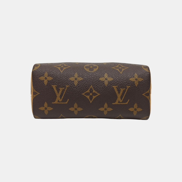 SPEEDY Nano Monogram Coated Canvas Brown
