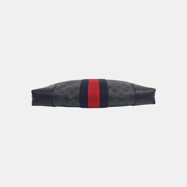 GG Supreme Monogram Coated Canvas Gray