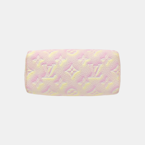 SPEEDY Nano Monogram Calfskin Pink