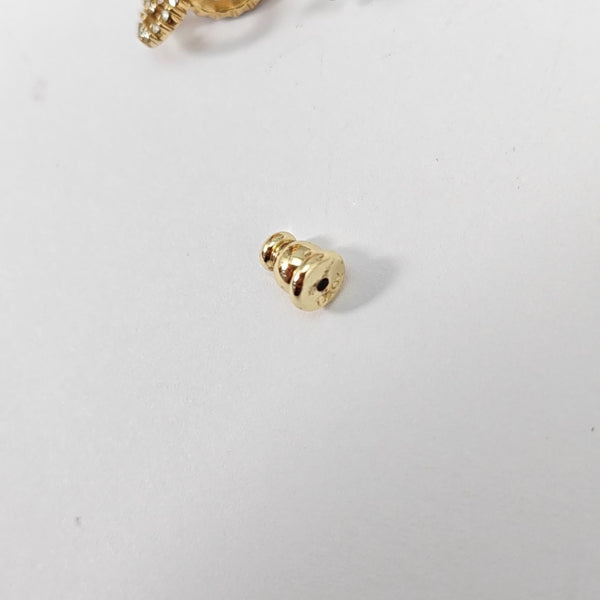 Clair D Lune Metal Gold Stud Earrings