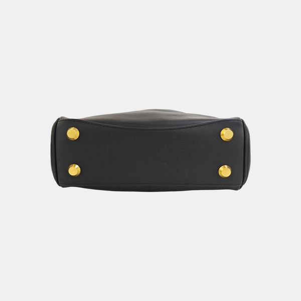Calfskin Shoulder Bag Mini Black