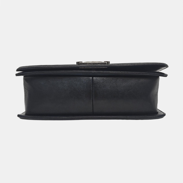 BOY CHANEL Medium Quilted Lambskin Black