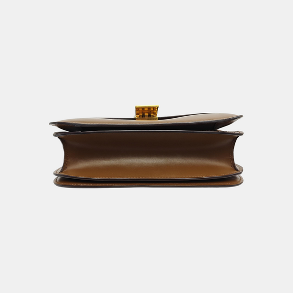 CLASSIC BOX Medium Calfskin Brown