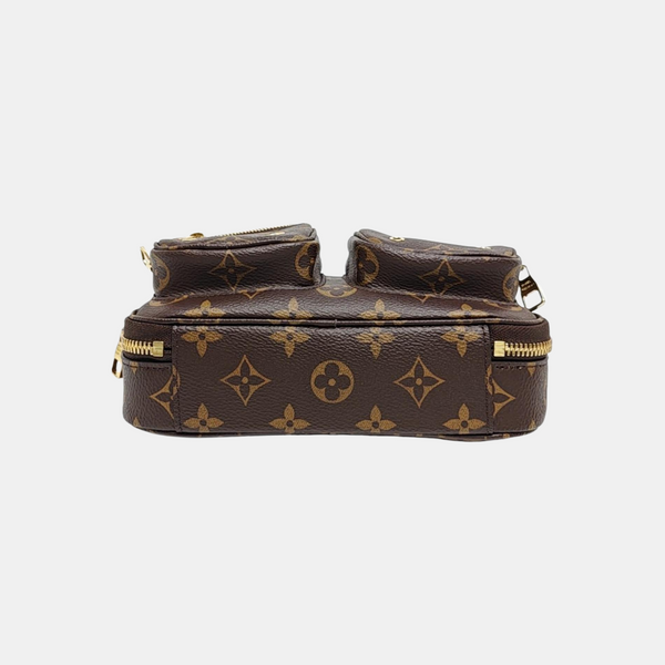 UTILITY Monogram Coated Canvas Brown